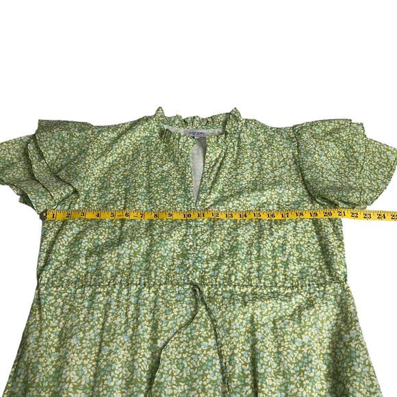 Olivia James The Label Dress Womens L Floral Delia Maxi Flutter Sleeve Cottage - Picture 15 of 16